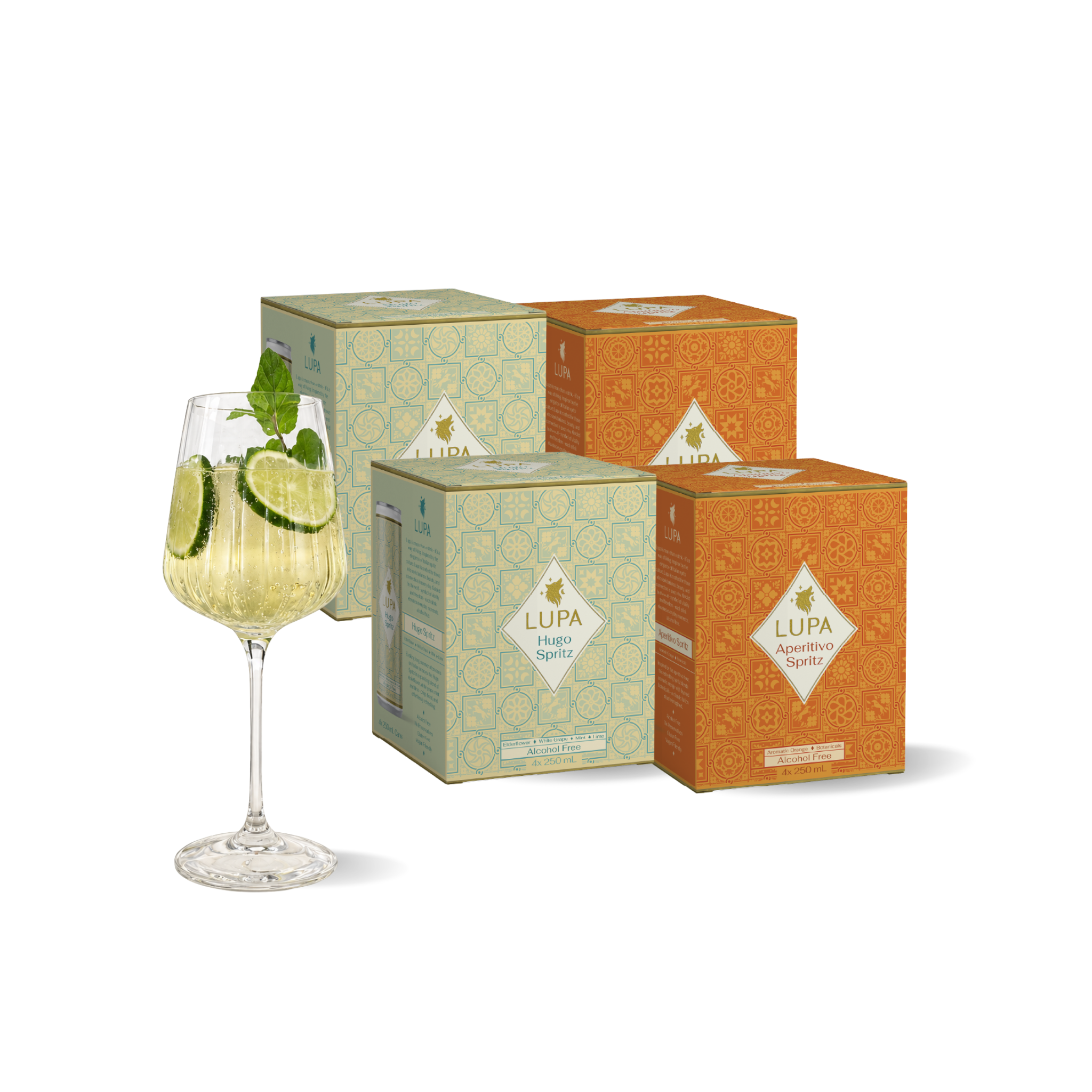 Lupa Twins with Spritz Glass